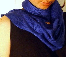 70% pashmina/30% silk muffler with jacquard, each $38 plus $7.50 for jacquard (not currently available)