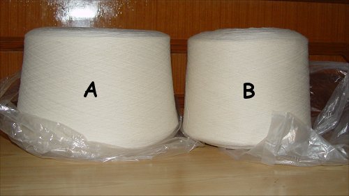 Comparing pashmina wool qualities.